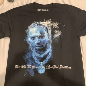 Pop Smoke “shoot for the stars, aim for the moon” t-shirt - size large